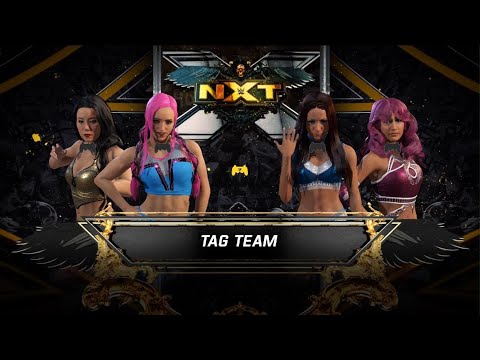 WWE 2K22 AWA wrestling: pretty mean sisters vs The Mega Stars