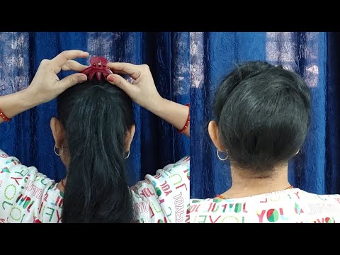 Easy Big Bun Hairstyles Juda With Clutcher 🤩 Super Easy Hairstyles ♥️ By Self Simple Hairstyles Juda