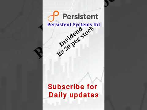 Persistent Systems ltd dividend || dividend alert || #shorts #stockmarket #nifty #dividendstocks