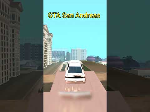 PARKING TOP BUILDING CAR STUNT GTA SAN ANDREAS #gtasanandreas #shorts