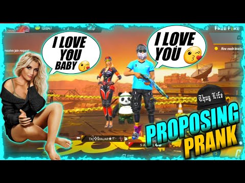 PROPOSING A HOT GIRL IN FREEFIRE 😱PRANK|| THE BEST PRANK EVER 😅|| SHE ACCEPTED || MUST WATCH