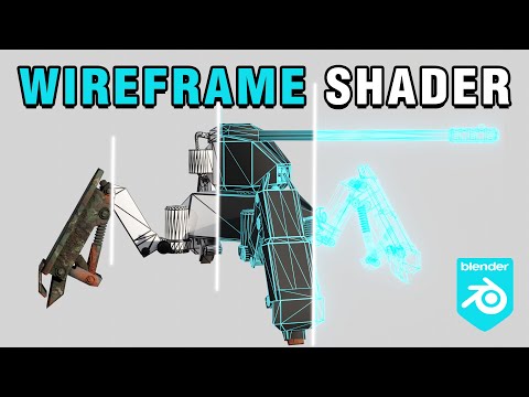 Wireframe Shader in Blender 4.0+ Tutorial!