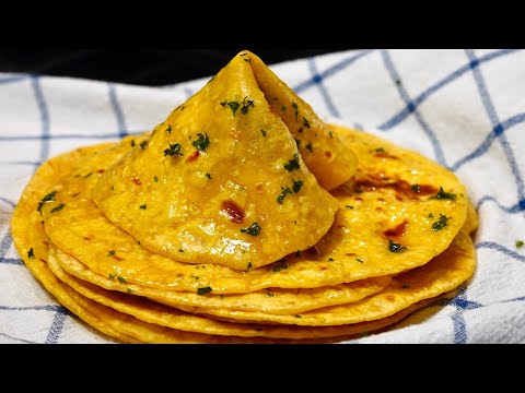 SOFT & DELICIOUS Flatbread With 2 Ingredients | How To Make Pumpkin Chapati/Roti