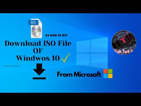 Download the ISO file Of Windows 10 From Microsoft || High Tech Dev