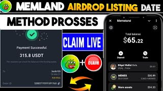 Memeland Airdrop Update | $Memes Airdrop | Memeland Withdraw | MEMELAND New Update Today