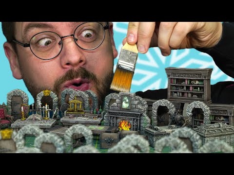 Speed Painting HeroQuest: ALL 36 furniture models