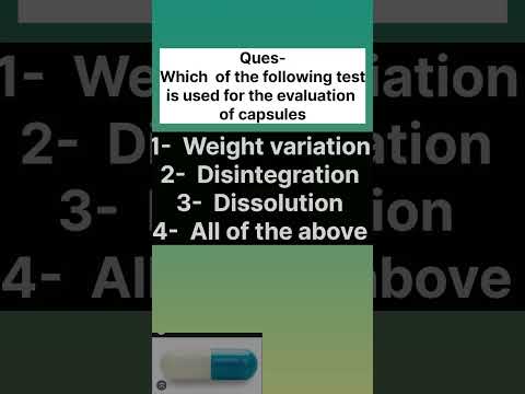 MCQs #capsule #pharmaceutics