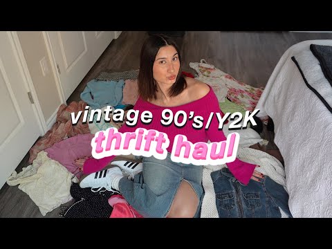 HUGE VINTAGE THRIFT HAUL 🎀🧸🍒| vintage 90s/Y2K thrift haul | top depop seller