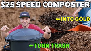 How To Make Compost FAST In A TRASH CAN: Turn Trash Into GOLD!