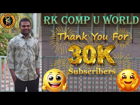 Happy New year 2025 || 30 K Subscribers || By K. Ramesh