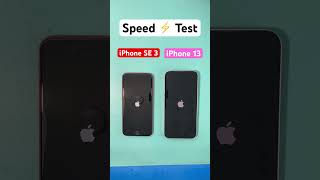 iPhone SE 3 vs iPhone 13 Speed Test #iphone #shorts #iphonese3 #iphone13 #speed