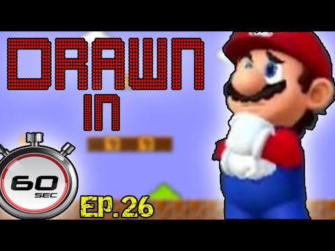 How I Draw Mario In 60 Seconds