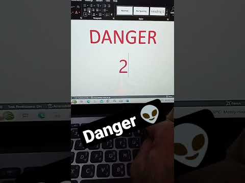 Danger Symbol In Ms Office Word