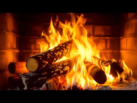 Crackling Fireplace (24 HOURS) 🔥 Burning Fireplace & Crackling Fire Sounds