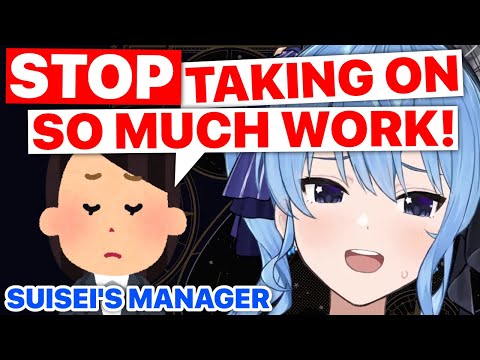 Suisei's Manager Thinks She Should Pile On Less Work (Hoshimachi Suisei /Hololive) [Eng Subs]