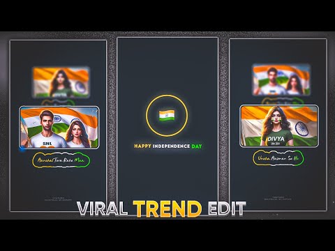 🇮🇳 Happy Independence Day Lyrics Video Editing in Alight Motion | 15 August Special Video Editing