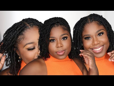 Mini Spring Twist Protective Style on Natural Hair |