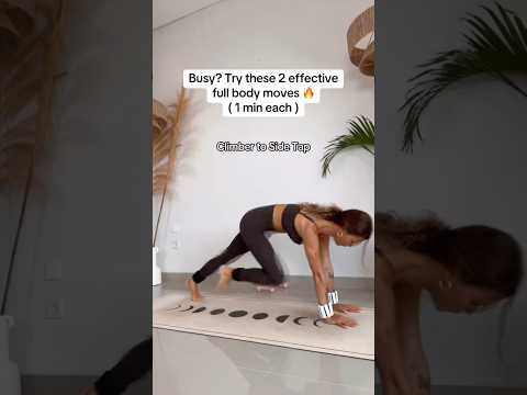 Join our Free YouTube Challenge, Busy Girl Pilates! Try these 2 full-body moves, just 1 minute each!