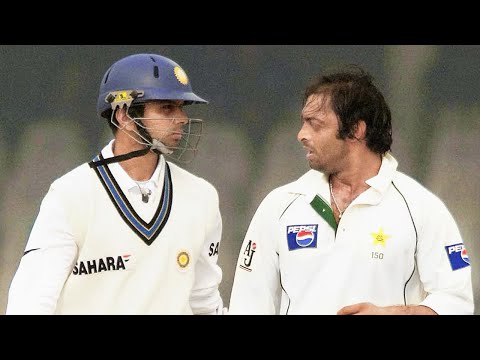 Shoaib Akhtar vs Rahul Dravid all dismissals