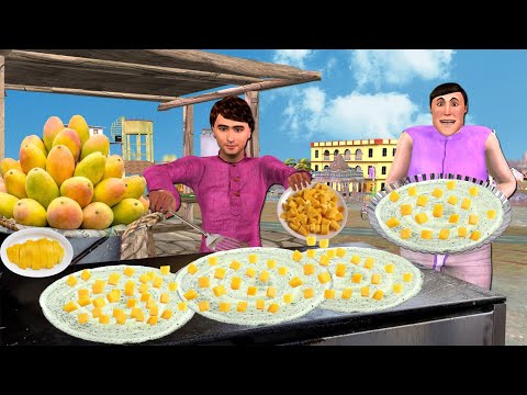 Mango Dosa Recipe Summer Special Dosa Breakfast Street Food Hindi Kahani Moral Stories Comedy Video