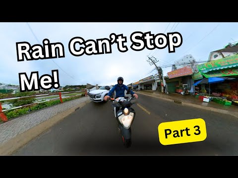 Battling the Storm: My Epic Rainy Ride in Da Lat  Part 3 (S1E30)