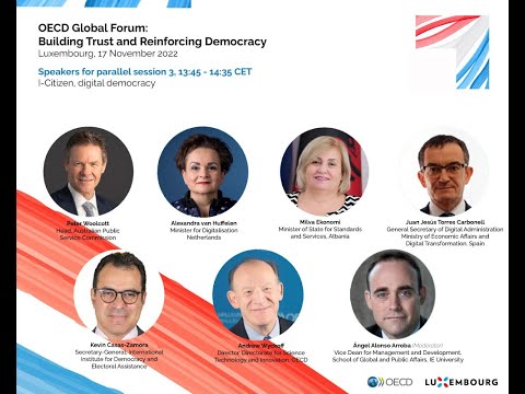 Parallel session 3: I- Citizen, digital democracy, OECD Global Forum 2022