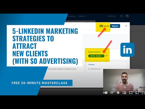 LinkedIn Marketing Masterclass - 5 Pro-Strategies To Get Clients With $0 Advertising!