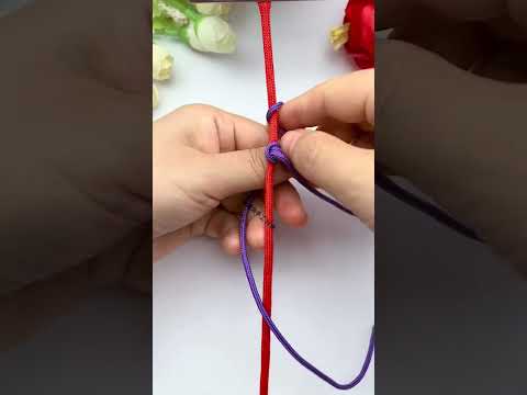 Fancy pendant knots, you can see it at a glance, rope braiding skills sharing, pendant jewelry k