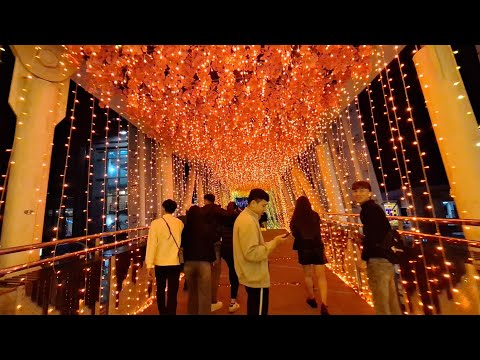 MGA TOURISTA NAG ENJOY OF WATCHING CHRISTMAS TUNNEL LIGHTS DISPLAY 2024 SA NEW TAIPIE CITY TAIWAN