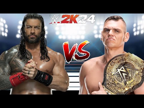 WWE 2K24 OTC ROMAN REIGNS VS. GUNTHER FOR THE WWE WORLD HEAVYWEIGHT CHAMPIONSHIP BELT!