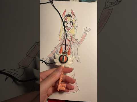 Making a cosplay for my Hazbin Hotel AU- the key #foryourpage #hazbinhotel #viralshort #halloween