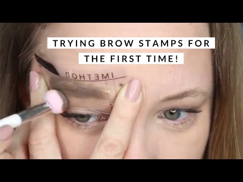 My First Time Trying Brow Stamps - using iMethod from Amazon! 💖✨