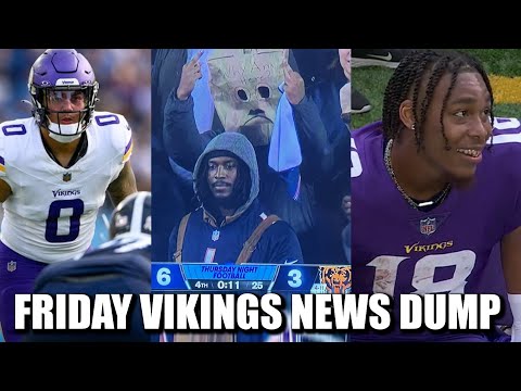 Minnesota Vikings News Dump (12.27.2024) | Ivan Pace Jr Tough, Bears Down Bad, Jefferson Loves Fans