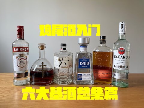 【鸡尾酒入门3.33】妈妈再也不用担心我看不懂酒单了！野生调酒师的鸡尾酒入门小课堂！六大基酒总集篇