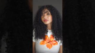 Curly bangs #curlyhairstyles #hairtutorial #curlyhair