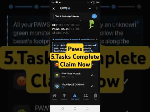 Paws stolen christmas task| paws mystery quest today | paws mystery quest | paws airdrop new task