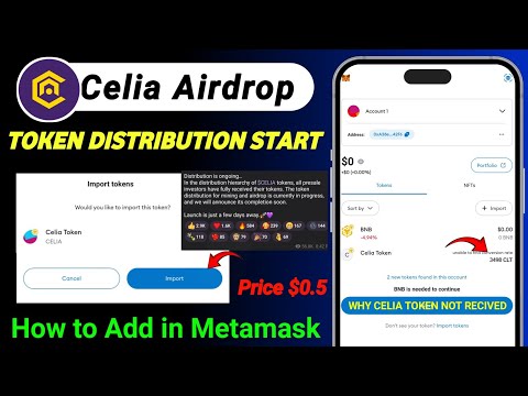 Celia Token Distribution | Celia Token Recive Trust Wallet | Celia Token Claim | Celia Price $0.5