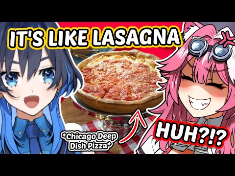 Kronii nearly broke Raora by comparing Chicago pizza to lasagna...【HololiveEN】