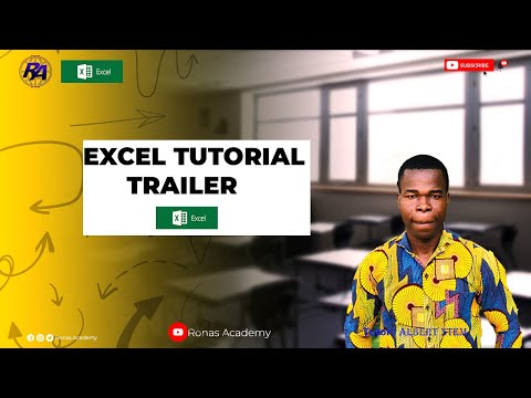 MICROSOFT EXCEL TUTORIAL TRAILER!