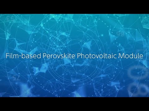 【TOSHIBA】Film-based Perovskite　Photovoltaic Module