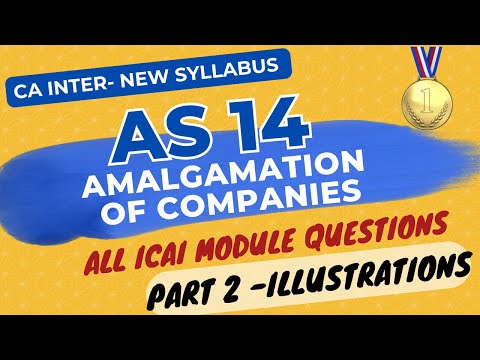 AS 14 in ENGLISH - Amalgamation of Companies - ICAI Illustrations - CA INTER New Syllabus