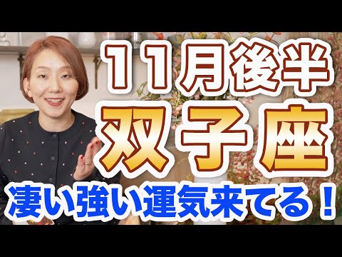 ふたご座 11月後半の運勢♊️ / めっちゃ強い運気来てる🌈 新たな人生のステージはもっと明るくて快適✨ 無理や我慢は全部手放していこう❗️【トートタロット & 西洋占星術】