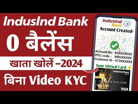 Without Video KYC | indusind bank account opening online 2024 |open saving account without kyc 2024