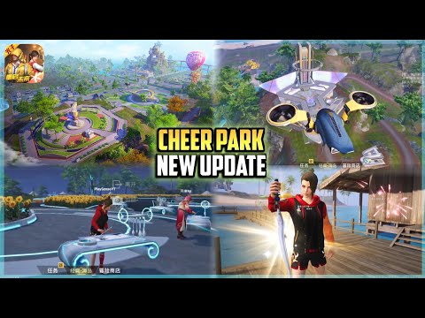 Drone 🤯 in Game For Peace New Update | New Cheer Park Gameplay & Features (Chinese PUBG) !