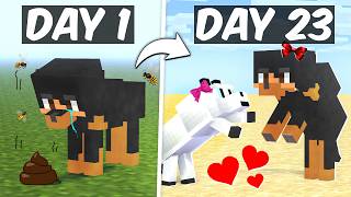 A Day in a Life of a Dog in Minecraft...