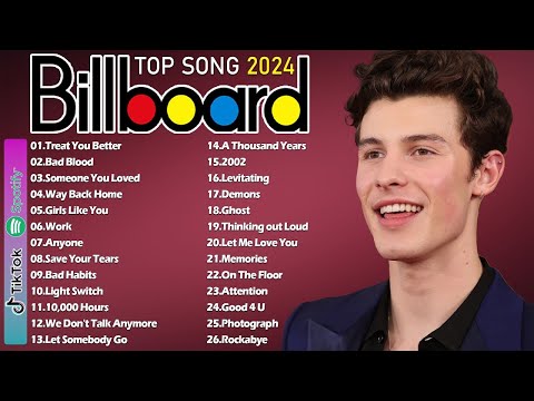 Shawn Mendes, The Weeknd, Bruno Mars, Rihanna, Ed Sheeran, Justin Bieber, Selena Gomez Top Hits 2024