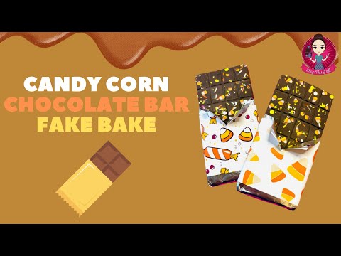 Let’s Fake Bake Candy Corn Chocolate Bars! #fakebake #candycorn #peepthisyall