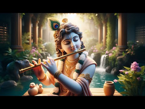 krishna Flute Music || Soft Flute Sound of Water, Relaxing Music, Healing Music, Sleep Music