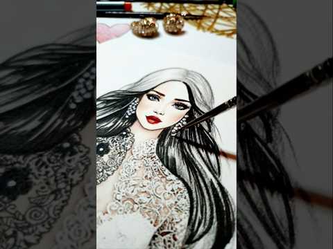 How to draw gorgeous earrings #fashionillustrationtutorial