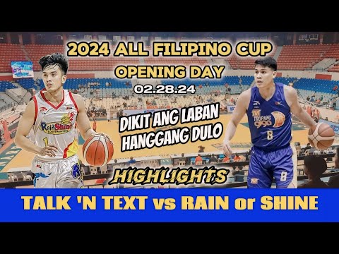 Talk 'n Text vs Rain or Shine (Live) | PBA Season 48 Philippine Cup | 02.28.24